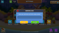The gift code interface