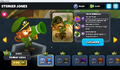 Hero menu screen