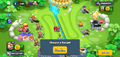 MOAB Dominator menu with only one Large Bloon on screen